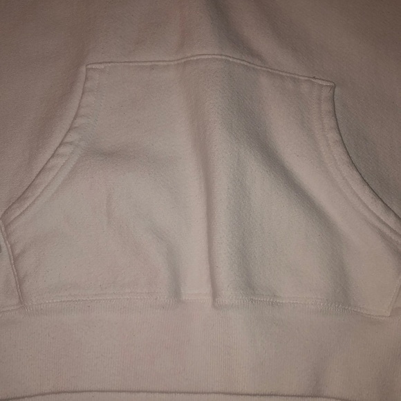 GIRLS MEDIUM WHITE CHAMPION HOODIE - Picture 4 of 7